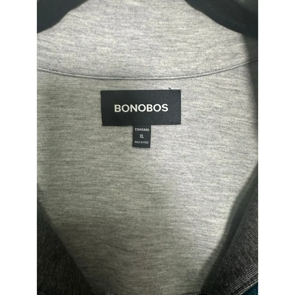 Bonobos Daily Grind Fleece Zip Vest Mens XL Gray Sleeveless Casual - Picture 5 of 6